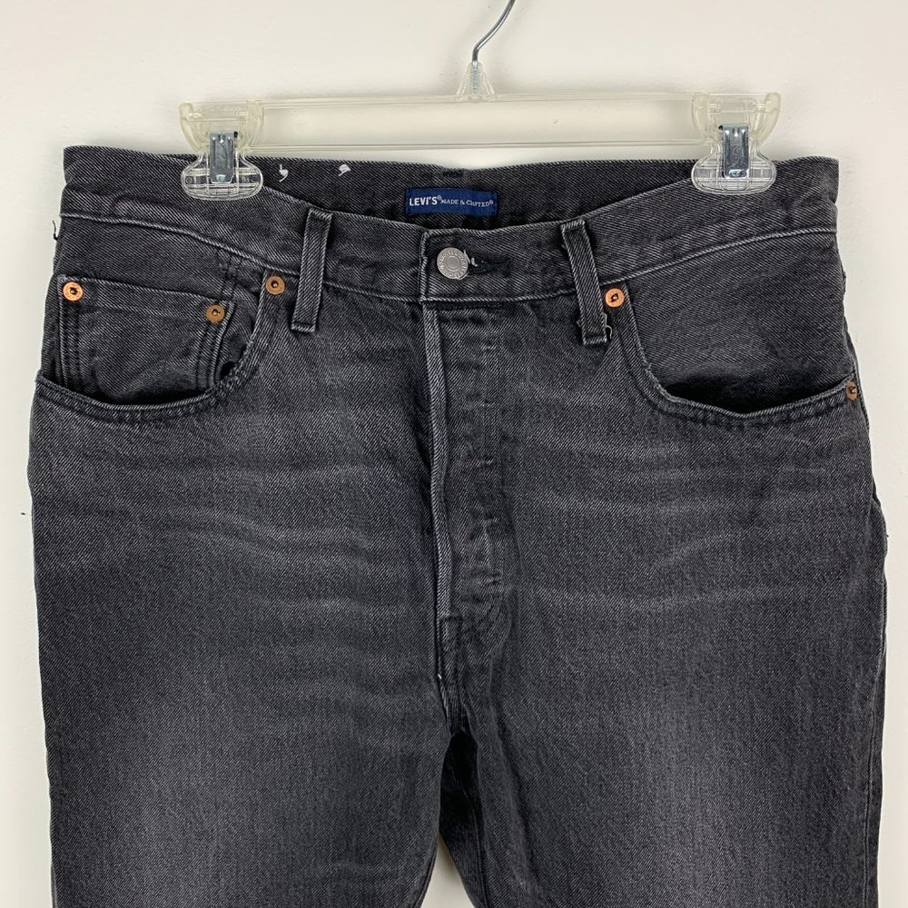 NWOT Levi's Dark Wash Straight Leg Selvedge Jeans - Picture 4 of 5